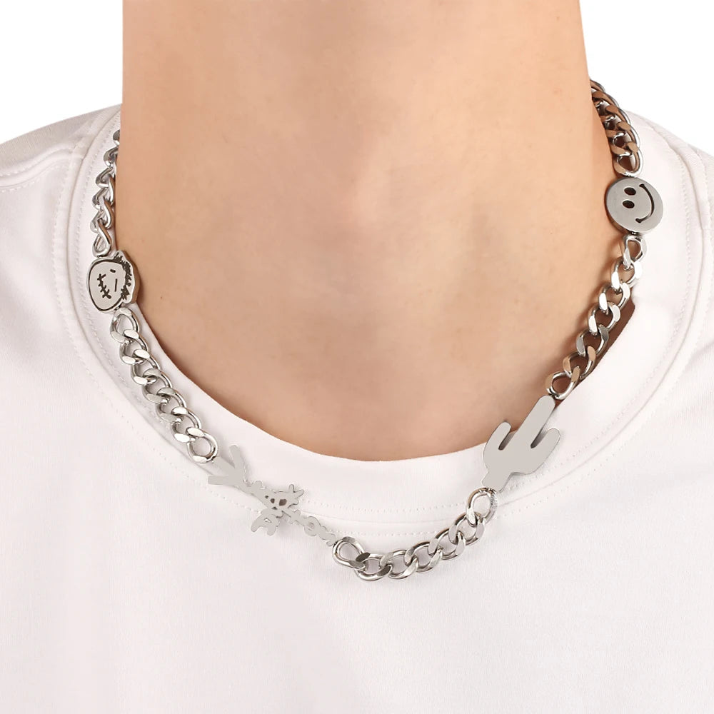 Cactus Jack Inspired Necklace | Stainless Steel. Heat Proof. Water Proof. Suitable for Sensitive Skin.