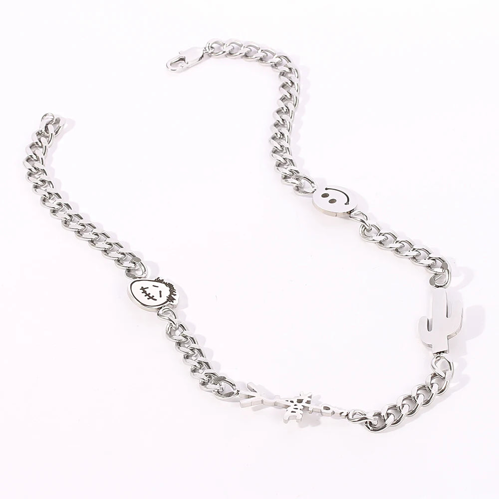 Cactus Jack Inspired Necklace | Stainless Steel. Heat Proof. Water Proof. Suitable for Sensitive Skin.