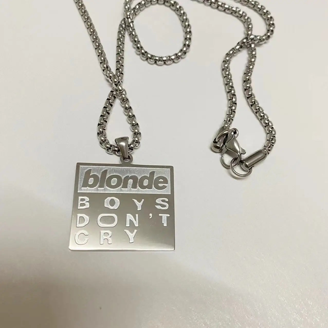 Frank Ocean 'Boys Don't Cry' Chain | Stainless Steel. Heat Proof. Water Proof. Suitable for Sensitive Skin.