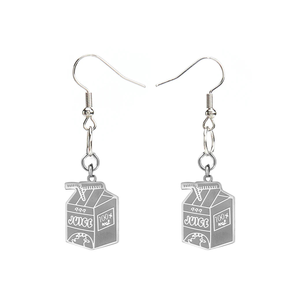 Juice WRLD 'Juice Box' Collection (Chain, Keychain, Earrings) | Stainless Steel. Heat Proof. Water Proof. Suitable for Sensitive Skin.
