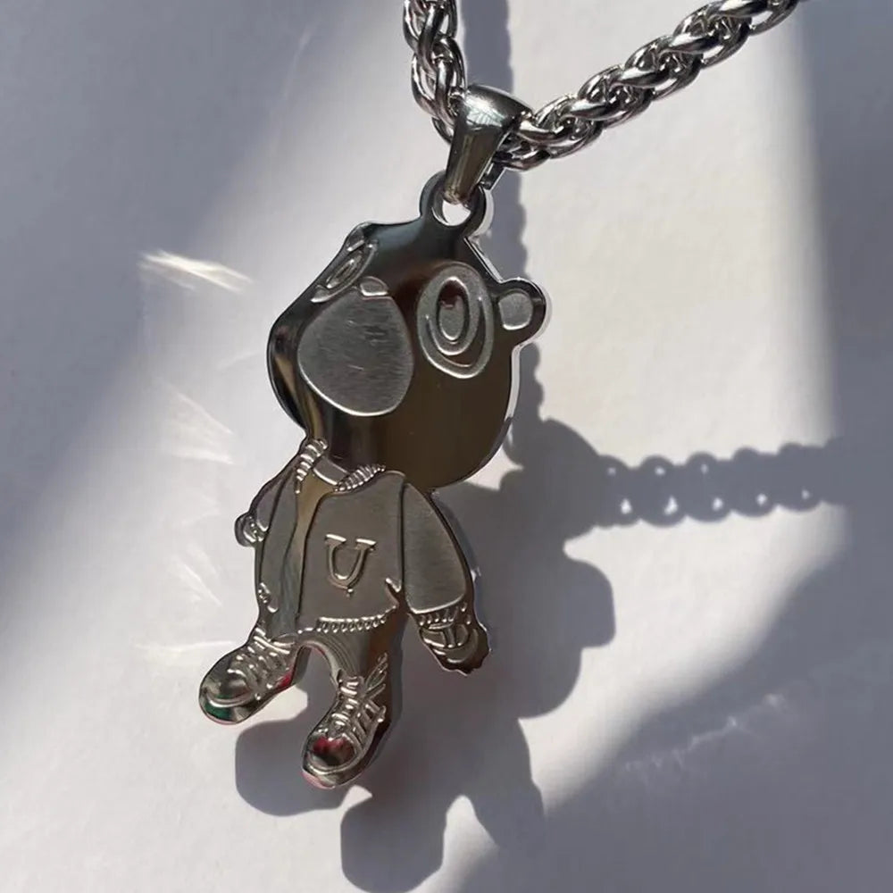 Kanye West 'Graduation Bear v2' Chain | Stainless Steel. Heat Proof. Water Proof. Suitable for Sensitive Skin.