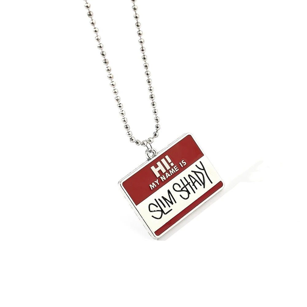 Eminem 'Slim Shady' Necklace | Stainless Steel. Heat Proof. Water Proof. Suitable for Sensitive Skin.