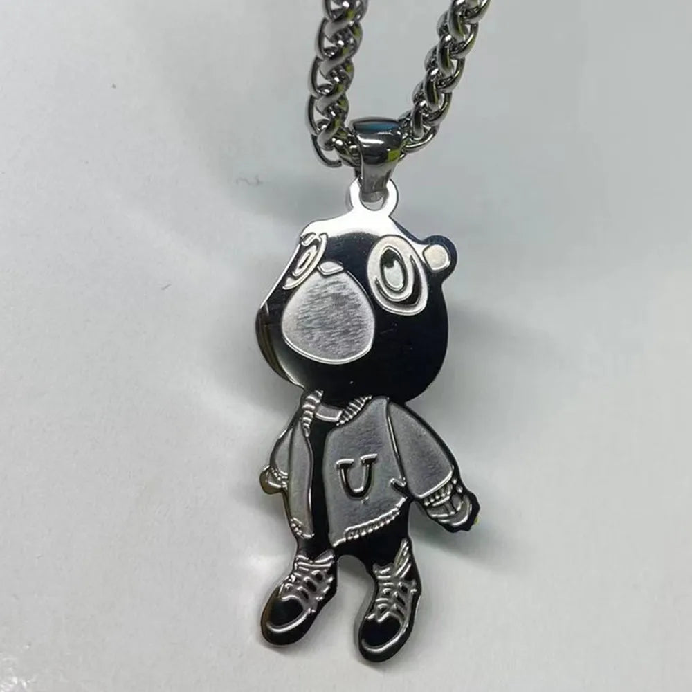 Kanye West 'Graduation Bear v2' Chain | Stainless Steel. Heat Proof. Water Proof. Suitable for Sensitive Skin.