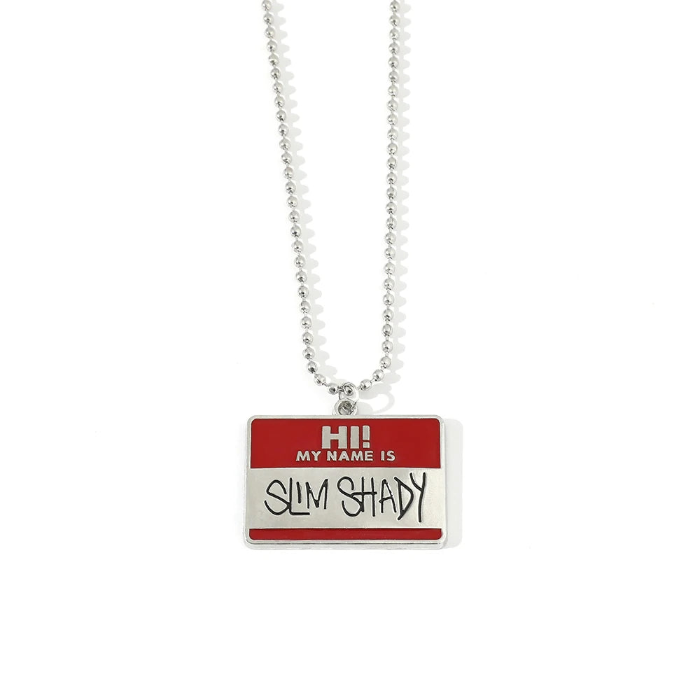 Eminem 'Slim Shady' Necklace | Stainless Steel. Heat Proof. Water Proof. Suitable for Sensitive Skin.