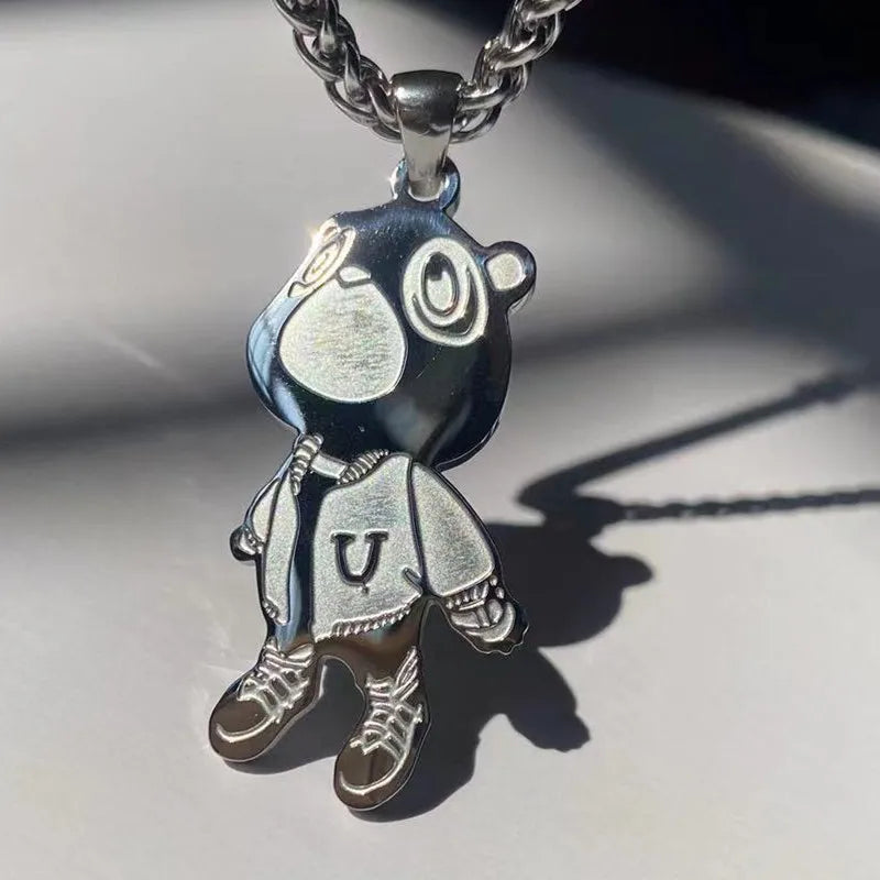 Kanye West 'Graduation Bear v2' Chain | Stainless Steel. Heat Proof. Water Proof. Suitable for Sensitive Skin.