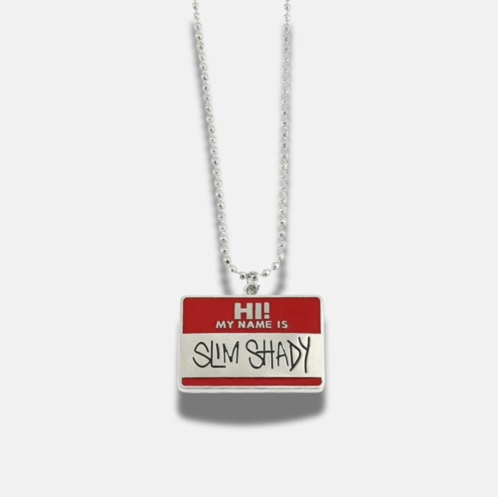 Eminem 'Slim Shady' Necklace | Stainless Steel. Heat Proof. Water Proof. Suitable for Sensitive Skin.