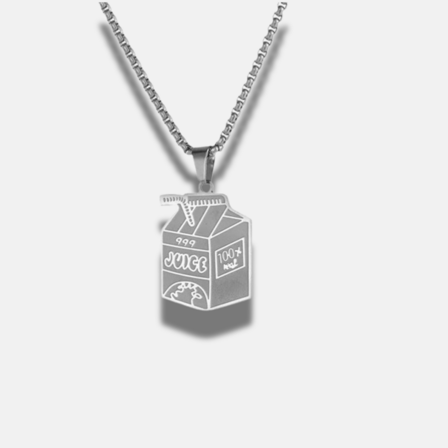 Juice WRLD 'Juice Box' Collection (Chain, Keychain, Earrings) | Stainless Steel. Heat Proof. Water Proof. Suitable for Sensitive Skin.