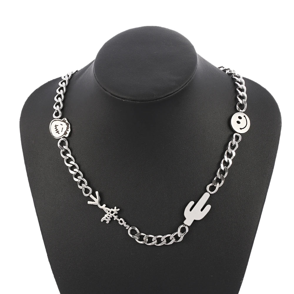 Cactus Jack Inspired Necklace | Stainless Steel. Heat Proof. Water Proof. Suitable for Sensitive Skin.