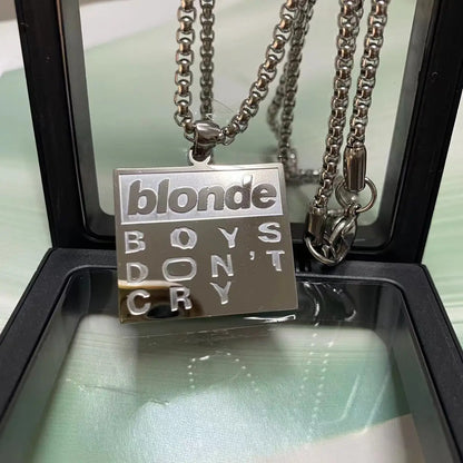 Frank Ocean 'Boys Don't Cry' Chain | Stainless Steel. Heat Proof. Water Proof. Suitable for Sensitive Skin.