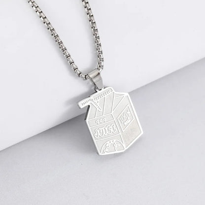 Juice WRLD 'Juice Box' Collection (Chain, Keychain, Earrings) | Stainless Steel. Heat Proof. Water Proof. Suitable for Sensitive Skin.