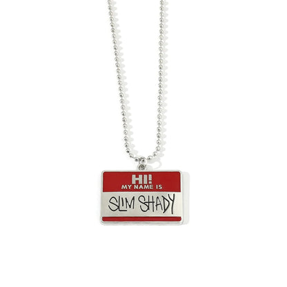 Eminem 'Slim Shady' Necklace | Stainless Steel. Heat Proof. Water Proof. Suitable for Sensitive Skin.