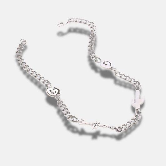 Cactus Jack Inspired Necklace | Stainless Steel. Heat Proof. Water Proof. Suitable for Sensitive Skin.