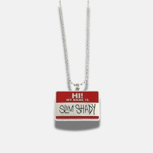 Eminem 'Slim Shady' Necklace | Stainless Steel. Heat Proof. Water Proof. Suitable for Sensitive Skin.