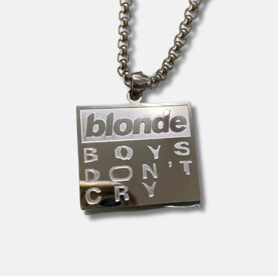 Frank Ocean 'Boys Don't Cry' Chain | Stainless Steel. Heat Proof. Water Proof. Suitable for Sensitive Skin.